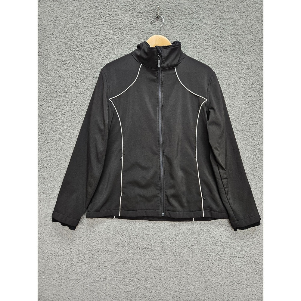 Minus Zero Softshell Jacket XL Black Athletic Fleece Lined Gorpcore Zip Up